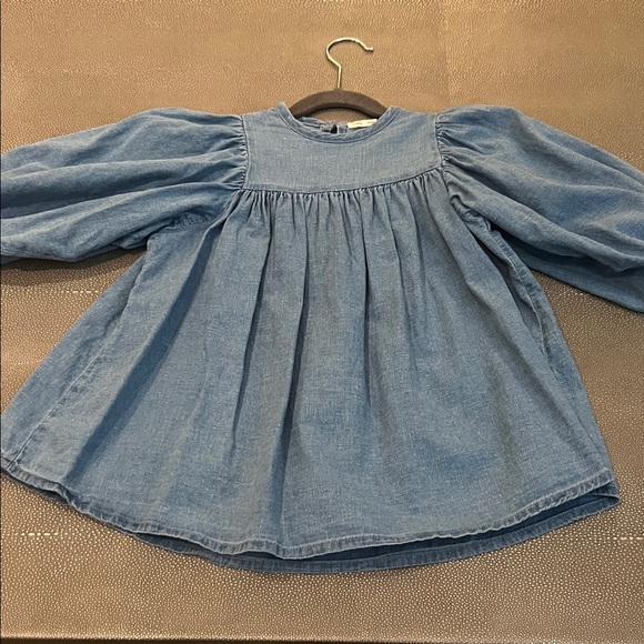 Soor Ploom | Dresses | Charming Denim Blue Kids Blouse | Poshmark